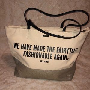 Kate Spade Disney quote purse
